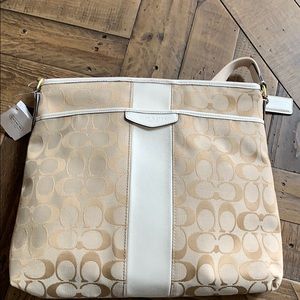 Brand new Coach Signature series Ivory bag